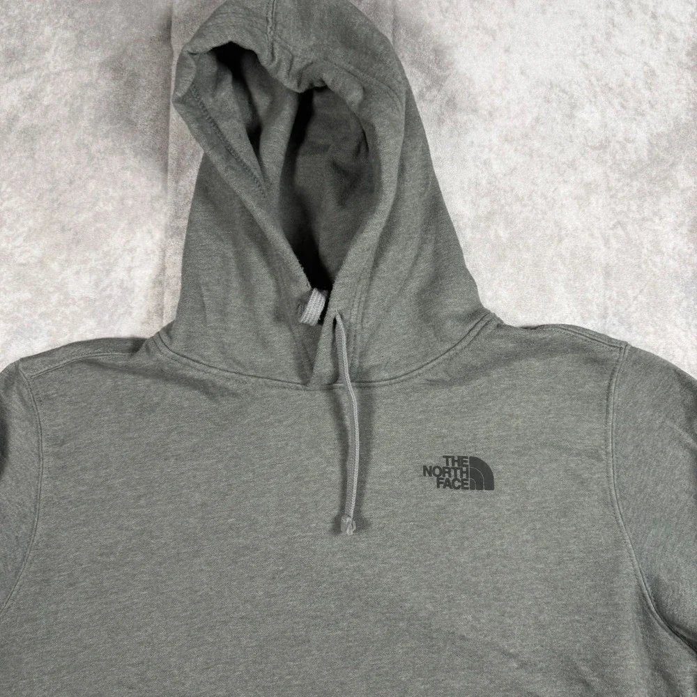 The North Face Hoodie Mens L Gray Sportex Safety Pullover Sweatshirt Tech Fleece